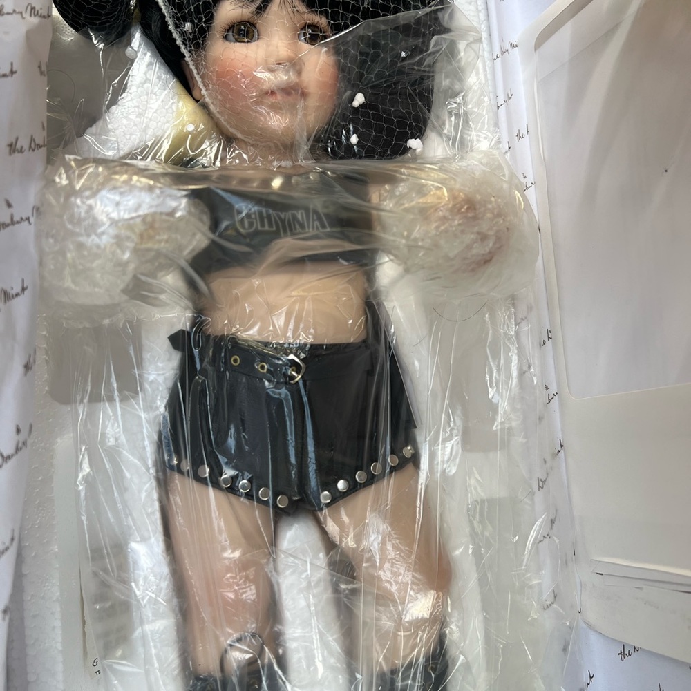 Charming Black and White Doll Wall Decor